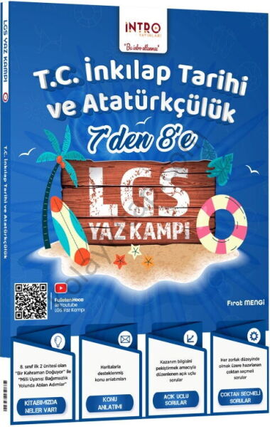 İntro Yayınları 7 den 8 e LGS İnkılap Tarihi Yaz Kampı