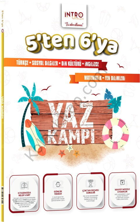 İntro Yayınları 5. Sınıf dan 6 ya Tüm Dersler Yaz Kampı
