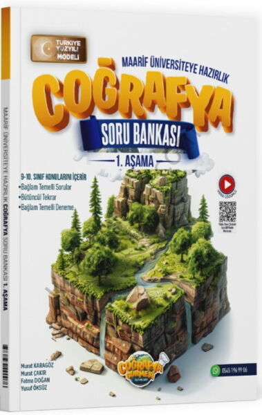 Coğrafya Gurmesi Yayınları TYT Coğrafya 1. Aşama Maarif Model Soru Bankası