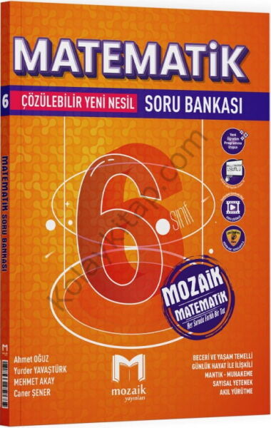 Mozaik Yayınları 6. Sınıf Matematik Soru Bankası
