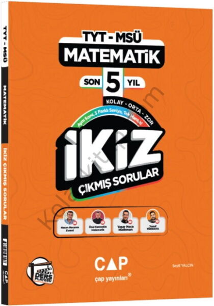 Çap Yayınları TYT MSÜ Matematik Ders Platosu Son 5 Yıl İkiz Çıkmış Sorular