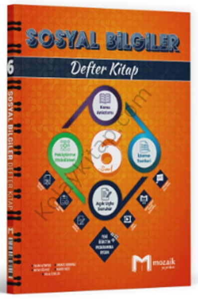 Mozaik Yayınları 6. Sınıf Sosyal Bilgiler Defter Kitap