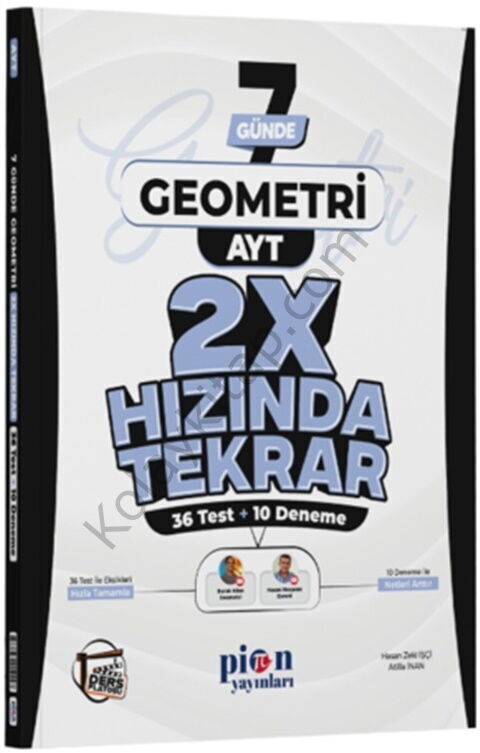 Pion Yayınları AYT Geometri Ders Platosu 7 Günde 2X Hızında Tekrar