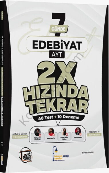 Edebiyat Sokağı AYT Edebiyat Ders Platosu 7 Günde 2X Hızında Tekrar Deneme