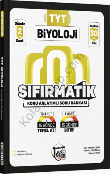 Ders Platosu TYT Biyoloji Sıfırmatik Konu Anlatımlı Soru Bankası