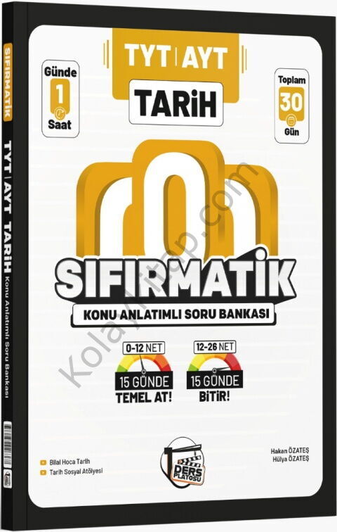 Ders Platosu TYT AYT Tarih Sıfırmatik Konu Anlatımlı Soru Bankası