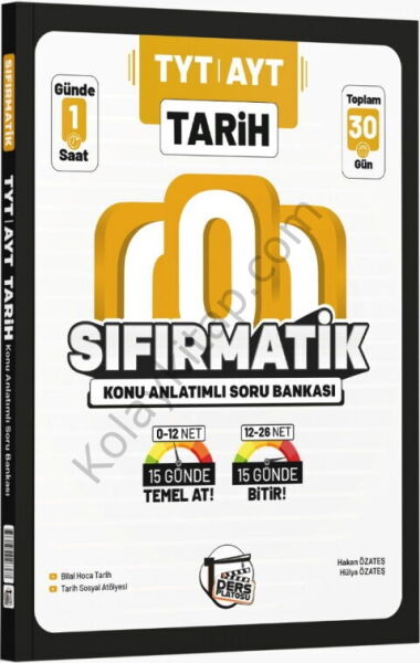 Ders Platosu TYT AYT Tarih Sıfırmatik Konu Anlatımlı Soru Bankası