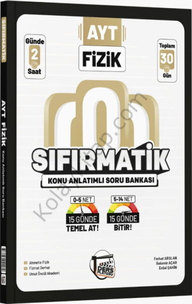 Ders Platosu AYT Fizik Sıfırmatik Konu Anlatımlı Soru Bankası