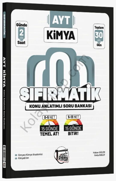 Ders Platosu AYT Kimya Sıfırmatik Konu Anlatımlı Soru Bankası