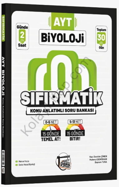 Ders Platosu AYT Biyoloji Sıfırmatik Konu Anlatımlı Soru Bankası