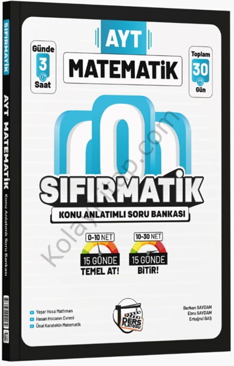 Ders Platosu AYT Matematik Sıfırmatik Konu Anlatımlı Soru Bankası