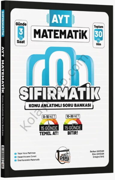 Ders Platosu AYT Matematik Sıfırmatik Konu Anlatımlı Soru Bankası