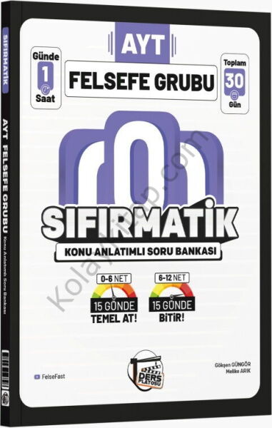 Ders Platosu AYT Felsefe Sıfırmatik Konu Anlatımlı Soru Bankası