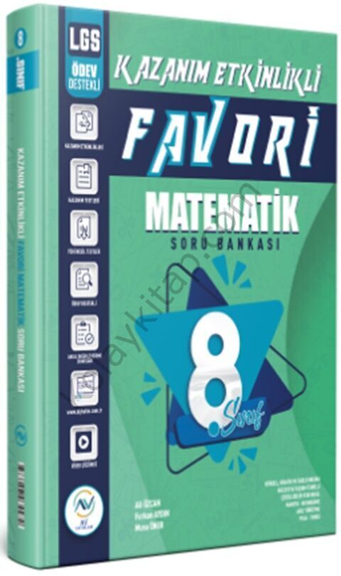 Av Akıllı Versiyon Yayınları 8. Sınıf LGS Matematik Favori Kazanım Etkinlikli Soru Bankası