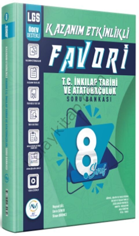 Av Akıllı Versiyon Yayınları 8. Sınıf LGS T.C. İnkılap Tarihi ve Atatürkçülük Kazanım Etkinlikli Soru Bankası