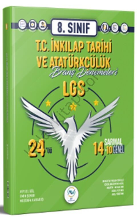 Av Akıllı Versiyon Yayınları 8. Sınıf LGS T.C. İnkılap Tarihi ve Atatürkçülük 24 lü Branş Deneme
