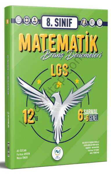Av Akıllı Versiyon Yayınları 8. Sınıf LGS Matematik 12 li Branş Deneme