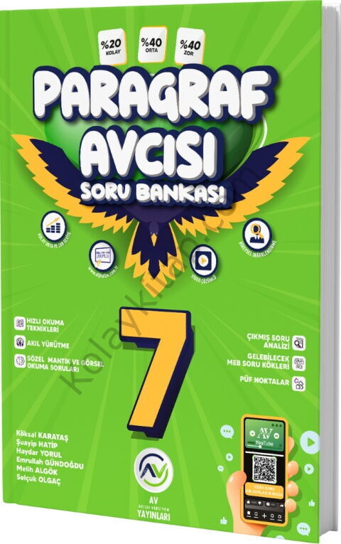Av Yayınları 7. Sınıf Paragraf Soru Avcısı Soru Bankası