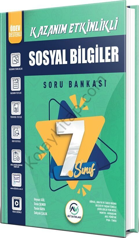 Av Yayınları 7. Sınıf Sosyal Bilgiler Kazanım Etkinlikli Soru Bankası
