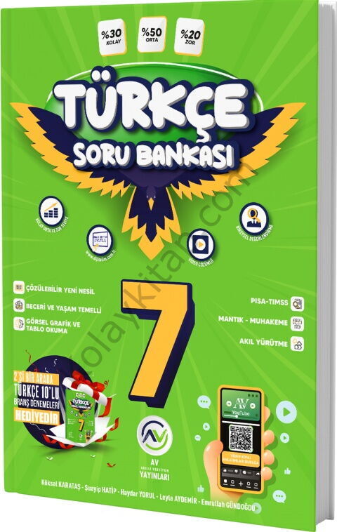Av Yayınları 7. Sınıf Türkçe Soru Bankası