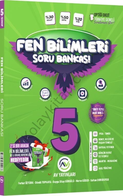 Av Yayınları 5. Sınıf Fen Bilimleri Soru Bankası