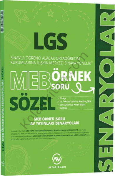 Av Yayınları 8. Sınıf LGS MEB Sözel Örnek Soru Senaryoları