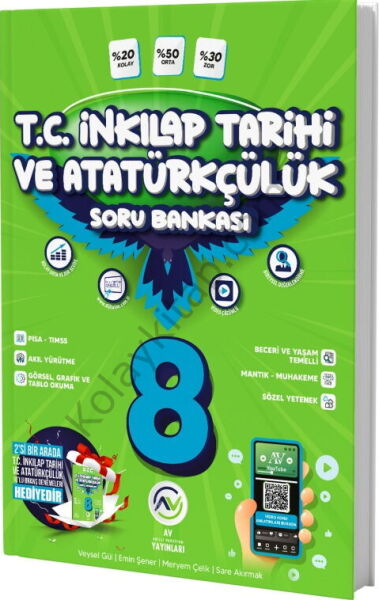 Av Yayınları 8. Sınıf İnkılap Tarihi ve Atatürkçülük Soru Bankası
