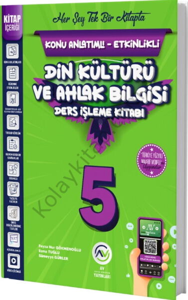 Av Yayınları 5. Sınıf Din Kültürü ve Ahlak Bilgisi Ders İşleme Kitabı