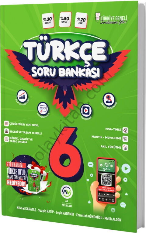 Av Yayınları 6. Sınıf Türkçe Soru Bankası