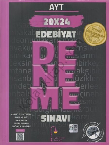Edebiyat Sokağı AYT Edebiyat 20 x 24 Deneme Sınavı